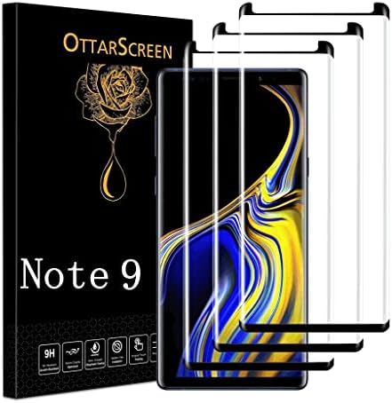 OttarScreen Galaxy Note 9 zaštitnik ekrana, 3 paketa kaljeno staklo Zaštita ekrana, jednostavna instalacija,