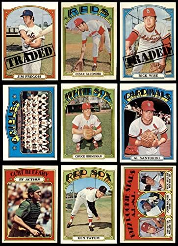 1972. Bejzbol visoki broj kompletan set ex +
