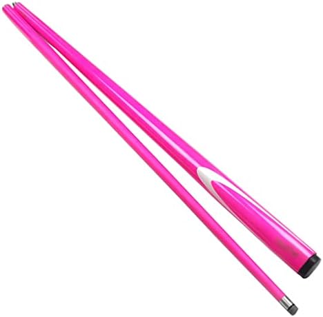 Walnuta ružičasti u boji u boji ugljika u 9,5 mm savjeti i 1/2 cijele žene od nehrđajućeg čelika Bilijar sa bazenom Cue štapići