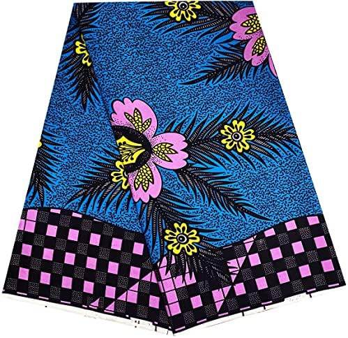 Vkceeool Afrička tkanina za štampu Ankara tradicionalna Voštana tkanina Dashiki tkanina Tkanina 1 Yard Fabric-1m002 0
