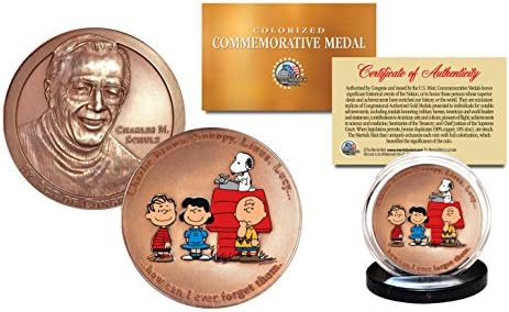 Kolorizirani Charles Schulz komemorativne medalje kikirikija kovanog snoopy Charlie Brown