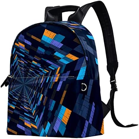 VBFOFBV lagani casual backpack za muškarce i žene, Art 3D kvadratni moda