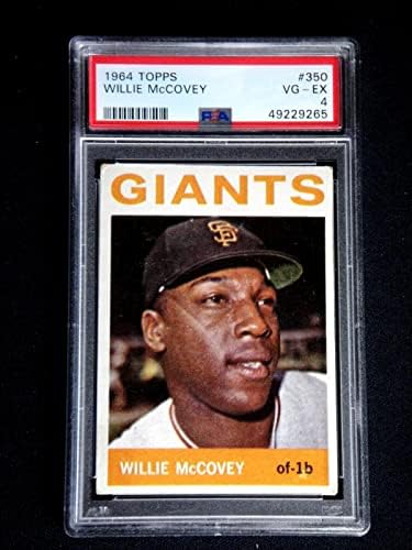 Willie Mccovey 1964 baseball kartica 350 PSA 4 Vrlo dobro za izvrsno HOF - bejzbol kartice u obliku ploča