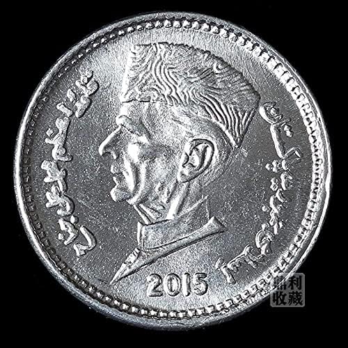 Pakistan 2015 1 r 卢 i aluminijumski novčić 20mm azijski strani kovanice