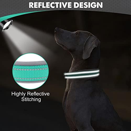 Joytale Neoprene podstavljeni ovratnik za velike pse, 11 boja, reflektirajuće širok ogrlice za kućne ljubimce