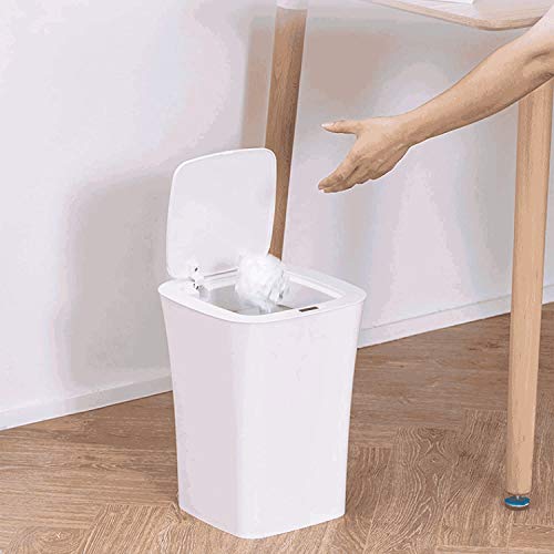 MXiaoxia Vodootporna pametna smeća može kućni indukcijski smeće može sa poklopcem 10L plastično automatsko kamen za smeće za spavaću sobu kuhinju Kupatilo Kupatilo Kantu za smeće za spavaću sobu