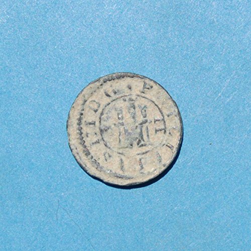 1605 es Španija Philip III 2 Maravedis Coin bakar Vrlo dobri detalji