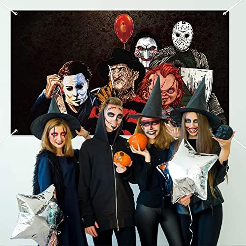 Horor klasični film lik pozadina Banner Halloween Party pozadina Extra Large pozadine Classic Chainsaw klovn