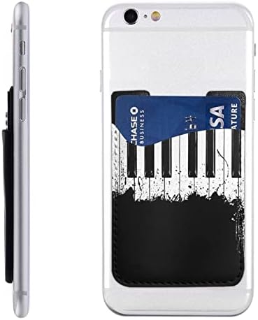 Držač kartice za piano telefon, PU kožna samoljepljiva ID kreditne kartice za 2,4x3,5 inčni pametni telefon natrag