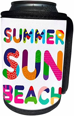 3Droza šarena ukrasna teksta ljetna sunčana plaža. Trendy. - Može li se hladnije flash omotati