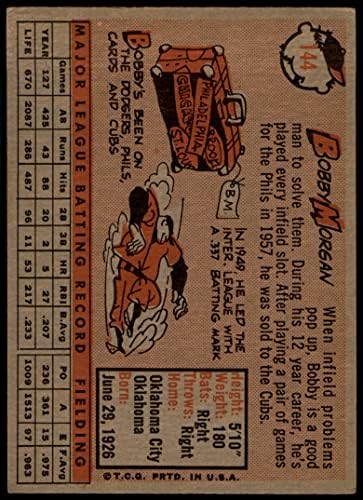 1958 TOPPS 144 Bobby Morgan Chicago Cubs VG + MUBI