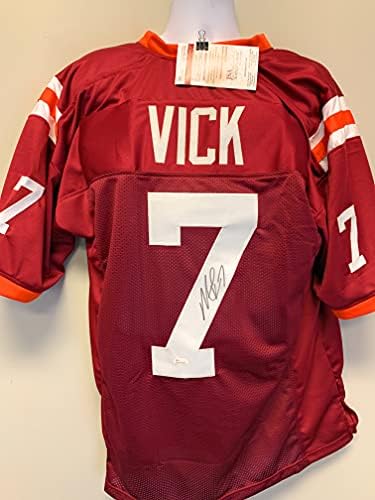 Michael Vick Virginia Tech Hokies potpisali su autogragram Custom Jersey JSA svjedoči ovjereno