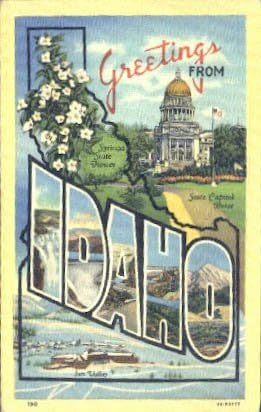 Pozdrav od, Iowa razglednica
