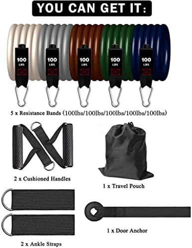 LUKEO trake za otpor na trening Yoga elastična traka nadogradnja trening bar Set Oprema za fitnes Pilates