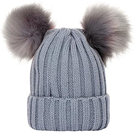 Pletene hat earflap mališani pilot šeširi za dječake Djevojke zimske pune boje dvostruka kosa topla kapa