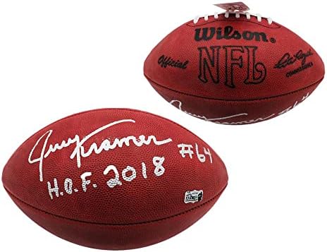 Jerry Kramer potpisao je Green Bay Packers Authentic Rozelle NFL fudbal sa Hof 2018 natpisom - autogramirani