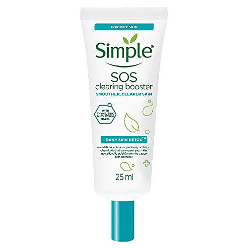 Jednostavno svakodnevno čišćenje kože detox SOS sa timijanom, cinkom i pojačivačem hamamelisa dugotrajni sjaj i kontrola nedostataka 25ml-pakovanje može varirati