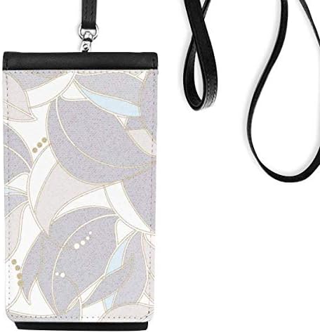 Svjetlo boje crtanje umjetničkog telefonskog novčanika torbica visi mobilna torbica crnog džepa