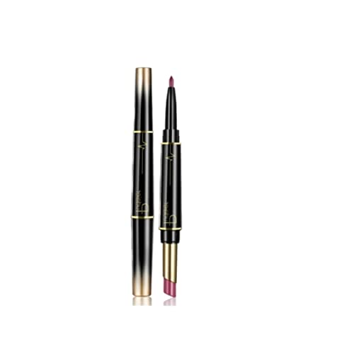 Duo ruž za usne olovka za usne 2-u-1 Retraktab, twist-up dizajn, dugotrajan, visoko pigmentirana boja za