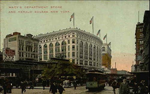 Macy's robna kuća i Herald Square New York, Njujork NY originalna antička razglednica