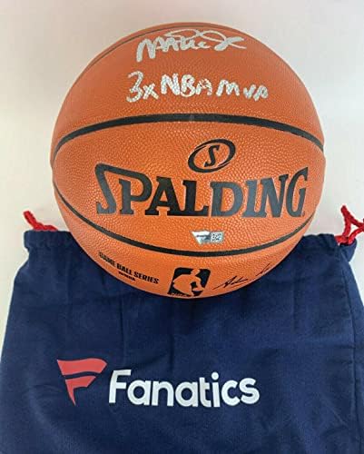 Magic Johnson 3x NBA MVP potpisan autogram Spalding I / O košarkaški fanatici COA - autogramirane košarkama