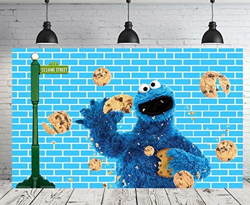 MEDSOX Cookie Monster pozadina za rođendan Py zalihe 5x3ft Coon Banner Street dekoracije