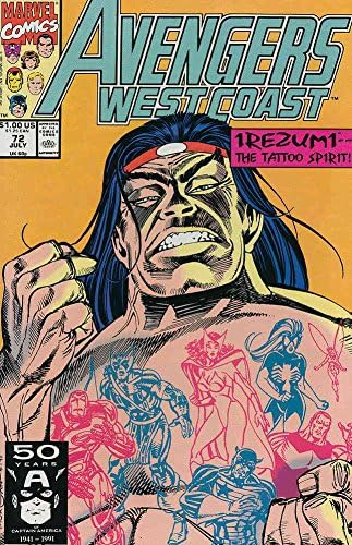 Avengers Zapadnoj obali # 72 VF ; Marvel comic book / Roy Thomas