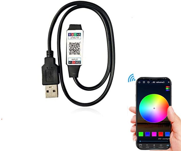 TOPXCDZ RGB kontroler za LED traku Bluetooth Control Mini USB Bluetooth kontroler Android LED traka 2835