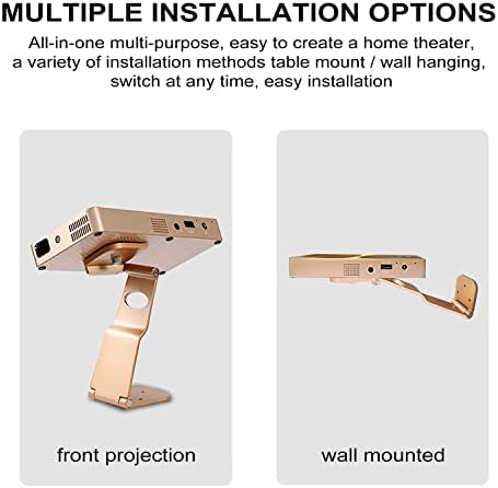 Tonalee Mini nosač za projektor - zlatno podesivo postolje za projektor, lako se instalira i uklanja, prenosiva