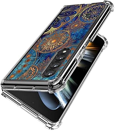 Beaucov Galaxy Z Foll Case, prekrasne boje Circle Manala Drop zaštita Šokična futrola TPU Poklopac ogrebotina