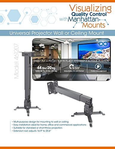 Manhattan univerzalni projektor zid / stropni montiranje do 20 kg / 44 lbs