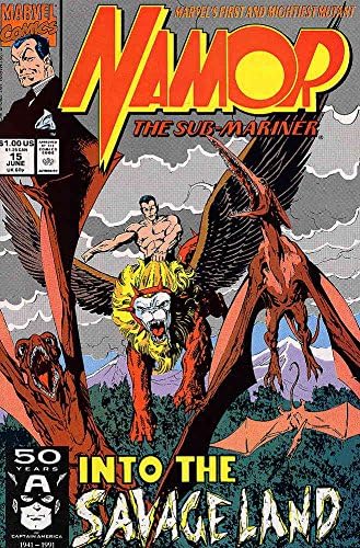 Namor, pod-Mariner #15 VF ; Marvel comic book / John Byrne Savage Land