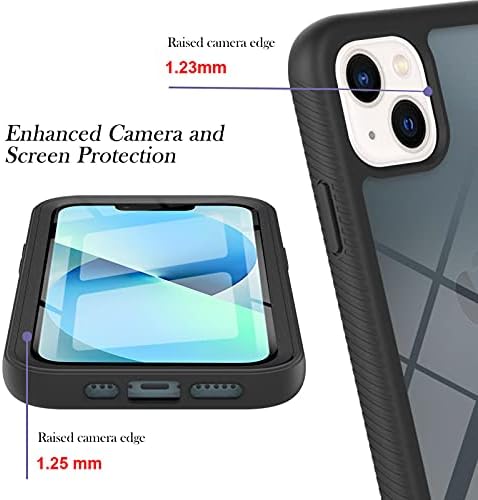 DetuoSi futrola za iPhone 14 Plus 6,7 inča 2022 izdanje, sa zaštitnikom zaslona, ​​[360 Zaštita od cijelog