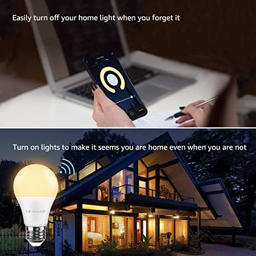 Lepro pametne LED Sijalice, kompatibilne sa Alexa & Google Home, ekvivalent od 60 vati, zatamnjenje sa aplikacijom,