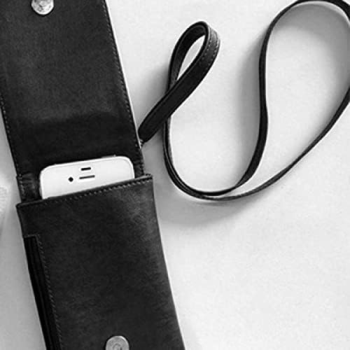 Australija Sydney Opera kuća Watercolor Telefon novčanik torbica Viseći mobilni torbica Crni džep