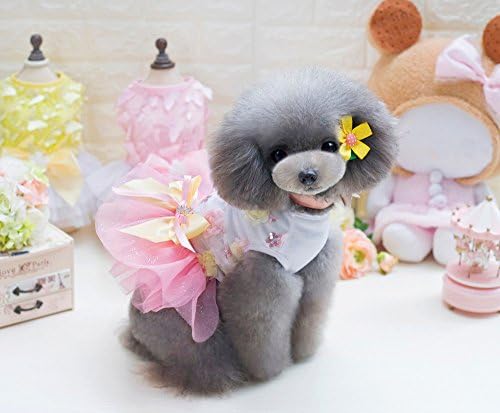 Mali psi Puppy Widel Grid Odjeća Prekrasna haljina suknja za malene kabele za pse za kućne ljubimce za štenad