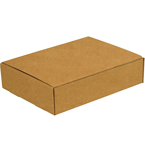 Aviditi Brown Kraft Literature poštanske kutije, 12 1/8 x 9 1/4 x 3 inča, pakovanje od 50 komada, otporno na lomljenje, za otpremu, slanje poštom i čuvanje