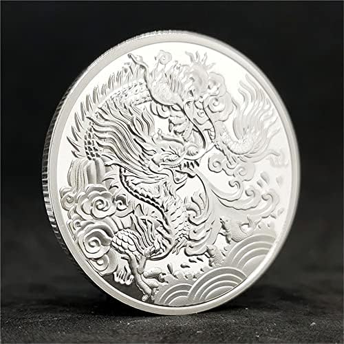 Izrezbareni zmaj Komemorativni novčići zablude zabrani grad Lucky Dragon Tiger Coin National Witrem kolekcije
