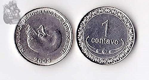 Asia East Timor 1. cijena cijene Godina nasumični papažni vijak uzorak coin Coin Cover Collection