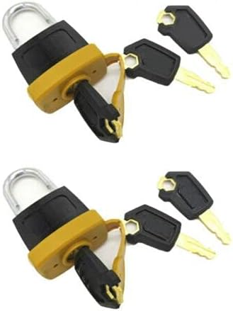 Yatang 2set Najnoviji stil Padlock Lock W / 6 tipka za Caterpillar Fuel CAP 5P8500 246-2641