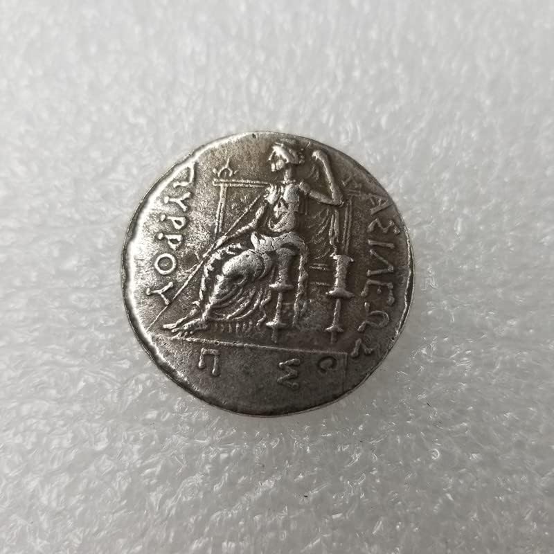 Starinski zanat Grčki novčić bakar srebrni ubrzani dolar srebrni krug 3401