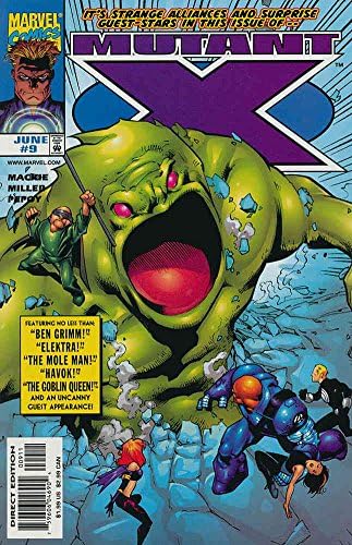 Mutant X 9 VF / NM; Marvel strip / Havok Mole Man