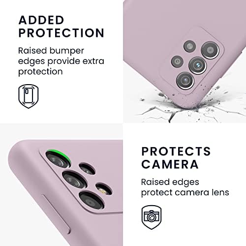 Kućište KWMobile kompatibilno s Samsung Galaxy A52 / A52 5G / A52S 5G futrolom - TPU silikonski telefon s mekim završnom obradom - Nude jlovni lilac