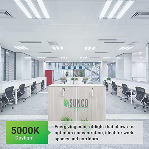 Sunco 30 paket T8 LED 4ft cijevi sijalice balast Bypass Fluorescent zamjena 5000k Daylight 18w mat Cover