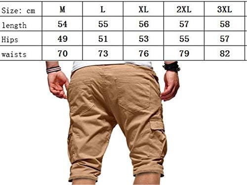 ANDongnywell Muški sportovi sportske kratke hlače Brzo suho za trening za pokretanje treninga više džepnih
