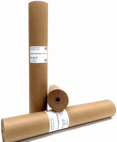 Smeđa Kraft papirna rola 18 X 1200 - proizvedeno u SAD - u-može se reciklirati-savršeno za Vaše potrebe
