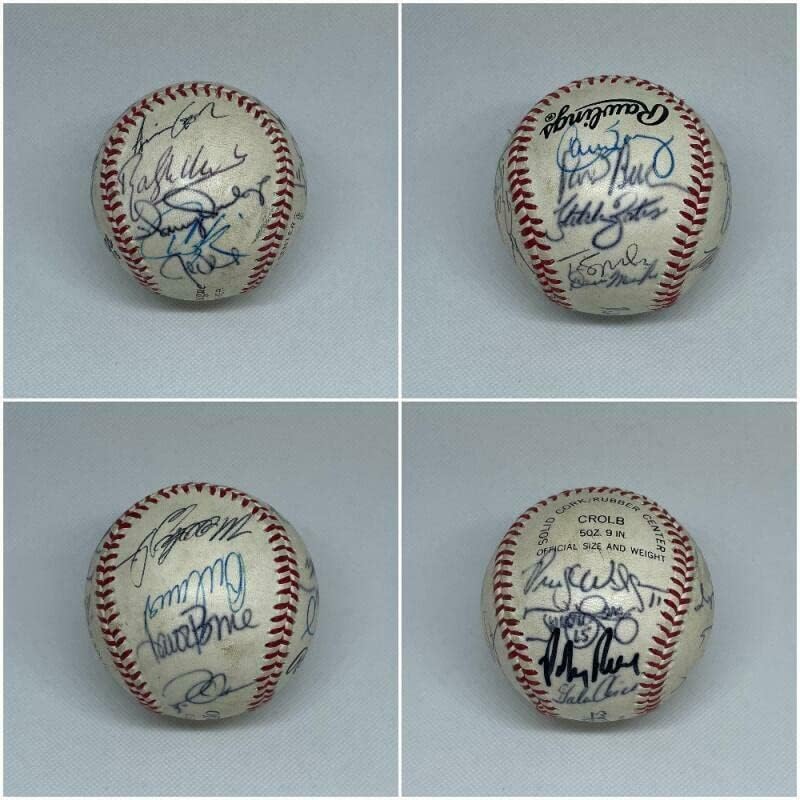 Multi potpisan bejzbol lopta za bejzbol loptu - Yankee Manager Aaron Boone + 17 ostalo - autogramirani bejzbol