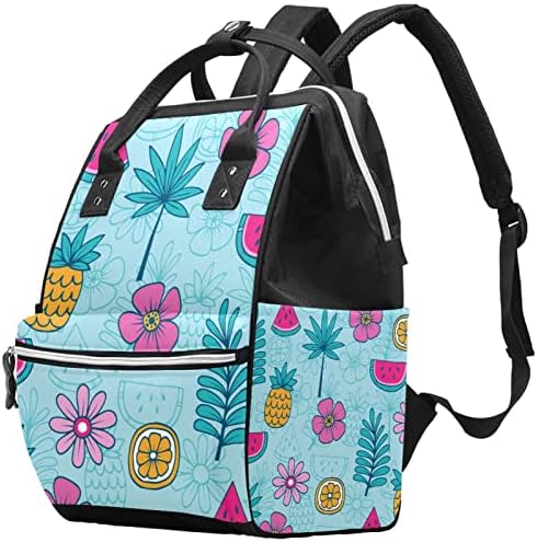 Guerotkr putni ruksak, ruksak za pelena, ruksak pelena, cvjetni list ploča od ananasa