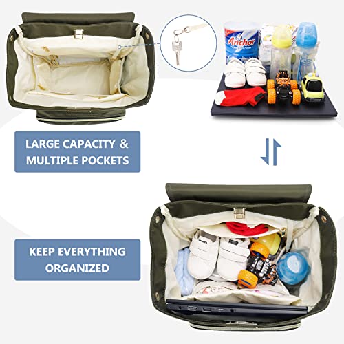 PIPI BEAR torba ruksaka, stilski multifunkcijski bad bagerski ruksak za dječake, vodootporni i veliki kapacitet sa kolicama