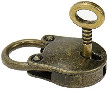 SSCON 2 PACKS Antique Mini badlock metal archaize Mali okvir za ključeve sa tipkama, brončani ton
